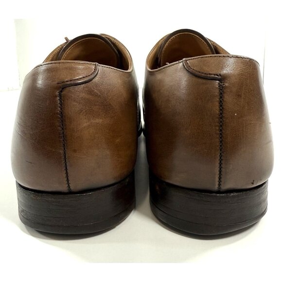 Brooks Brothers Peal & Co Shoes Mens Size 11.5 D Captoe Oxford Brown Leather - Picture 7 of 14